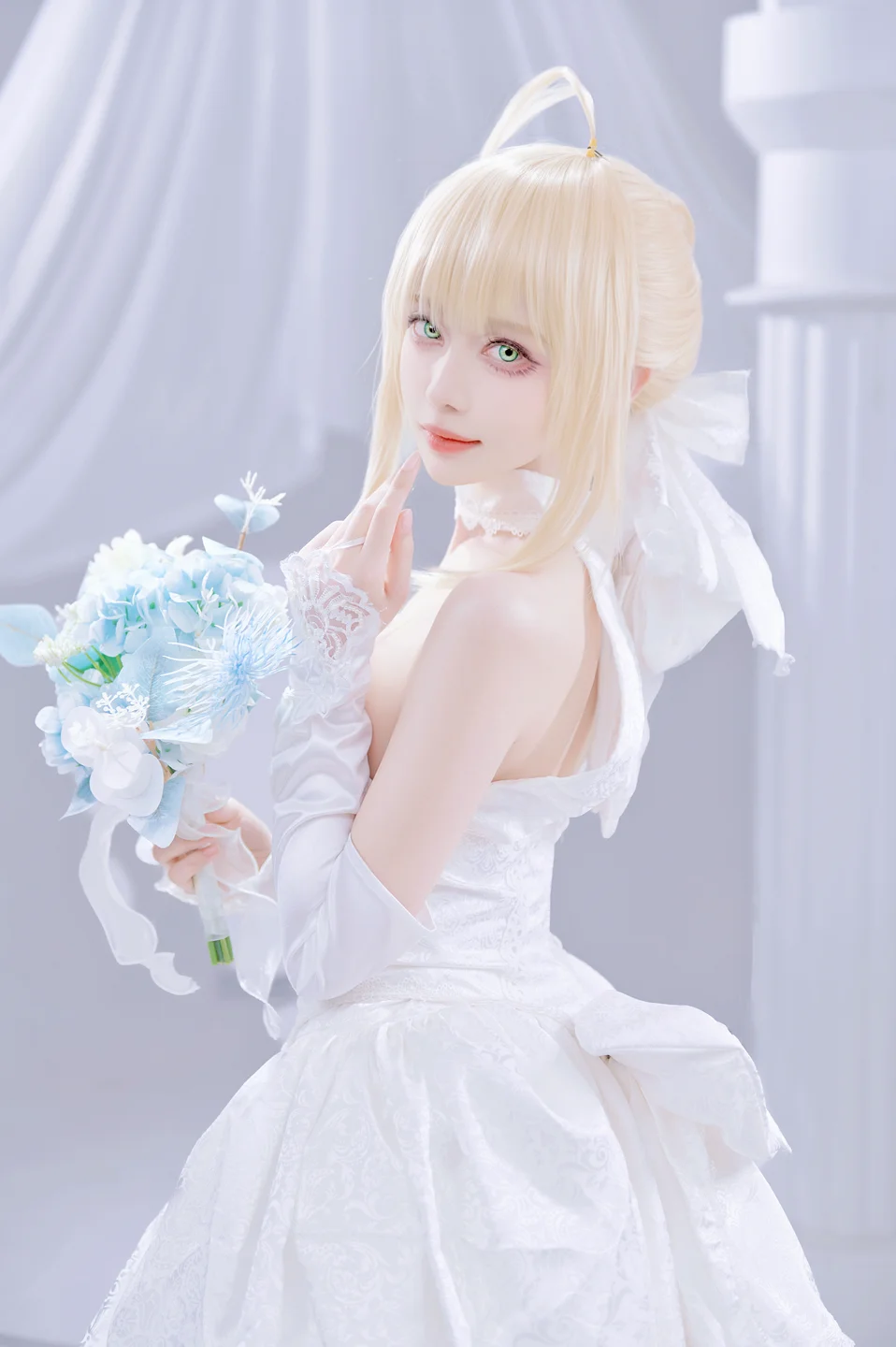 Shika小鹿鹿 - Fate Saber花嫁 [22P-284MB] tg@simisebaisi 【丝足阁】004.webp